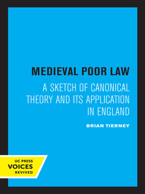 cover image of Medieval Poor Law